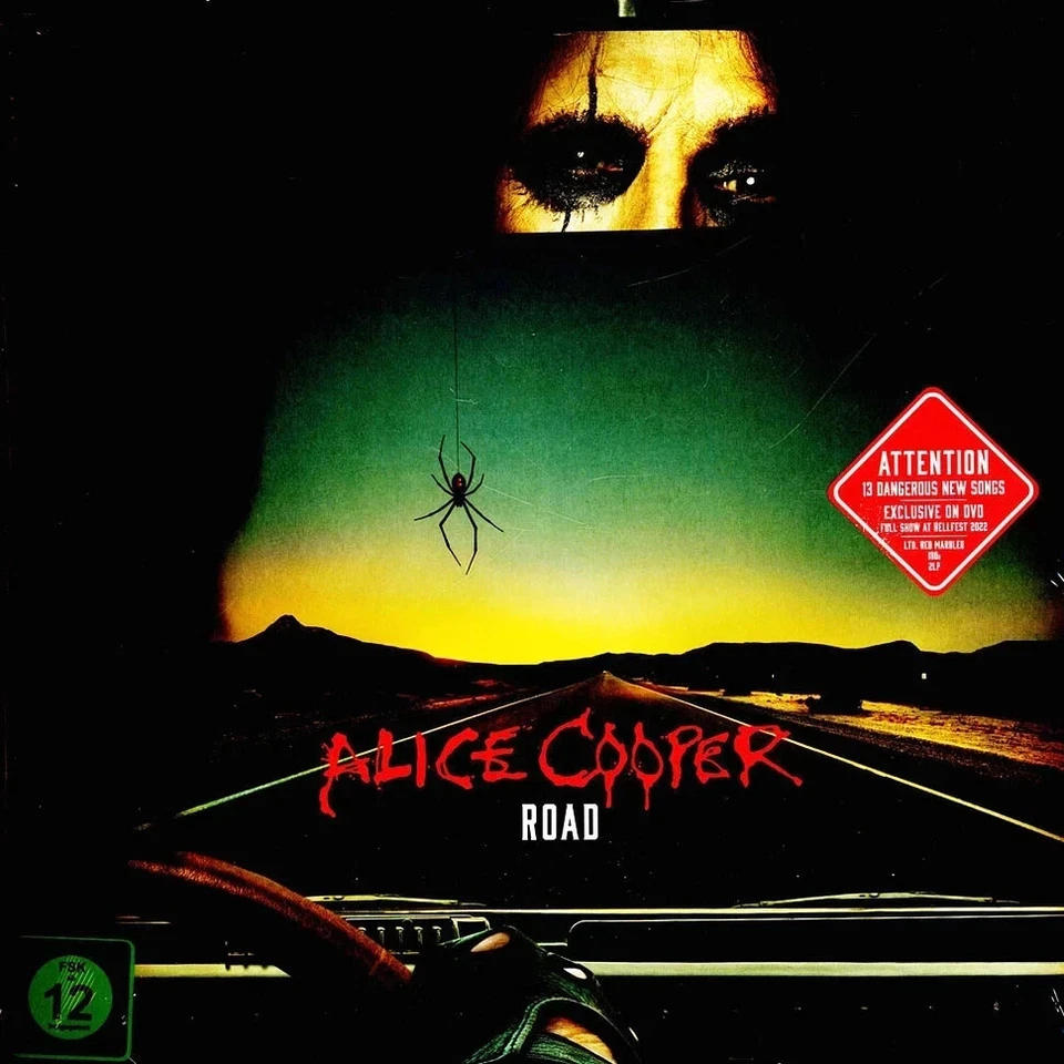 Alice Cooper Road LP Red Marbled Vinyl DVD NEU Rock Wacken - Bild 1 von 1