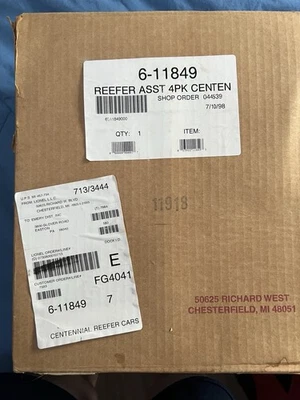 Lionel Centennial Series II Locomotive and box car set - NIB - Image 1 of 2