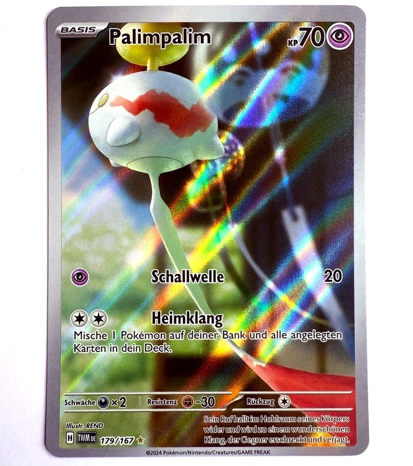 TWM DE 179/167 Palimpalim / Chimecho Pokémon Karte Deutsch NM - Bild 1 von 1