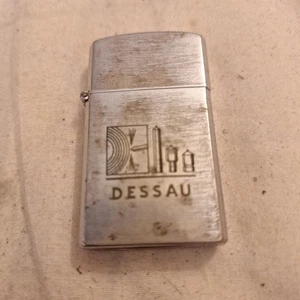 Accendino pubblicitario vintage Dessau punta diamantata trapano strumento punta - Foto 1 di 4