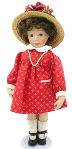 Muñeca Maryanne Oldenburg 16" "Janey" con Sombrero Zapatos y Soporte - Imagen 1 de 6