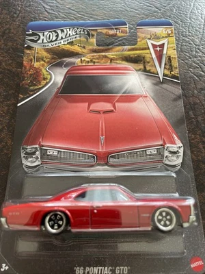 2025  HOTWHEELS SILVER SERIES ‘66 PONTIAC GTO LONG CARD - CHASE - Image 1 of 2