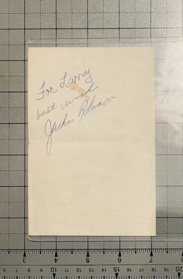 JACKIE ROBINSON💥⚾️ Autógrafo ✍🏾 con Carta de Autenticidad JSA -SpenceLOA ✅  Foto 1 de 2