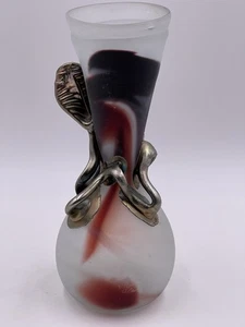 Seltene Vintage Vasile Tubi Vadan Kunstglas Vase - Künstler signiert - Bild 1 von 12