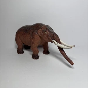 Figura de plástico engomado de mamut lanudo prehistórico Imperial Toys 1989 de colección - Imagen 1 de 12