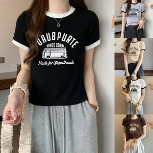 Sleek Womens Casual T Shirt with Unique Contrast Features for Daily Wear - Picture 1 of 28