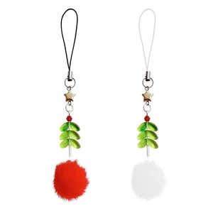 Christmas Tree Keychain Pendant Hanging Ornament Family Gathering Accessory - Photo 1 sur 10