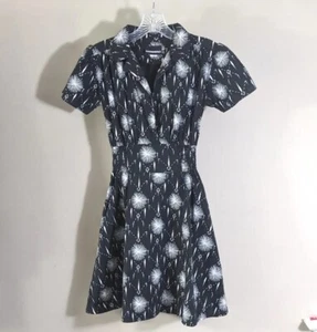 Größe Small Nooworks Fireworks schwarz-weiß Burstdruck Kleid ausverkauft selten - Bild 1 von 14
