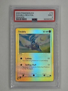PSA 9 Swablu 75/97 Reverse Foil / Holo Ex Dragon 2003 Pokemon MINT - Bild 1 von 2