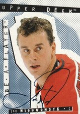 JOE NIEUWENDYK  1994-'95 UPPER DECK BE A PLAYER AUTOGRAPH