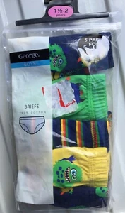Baby / Boys 5 pack Briefs in Multi Coloured with Monsters detail - Picture 1 of 1