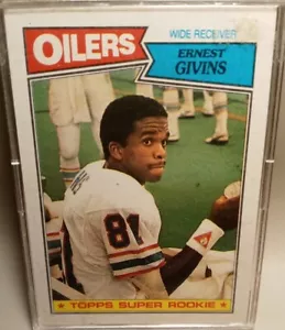 TARJETA DE FÚTBOL RADIOCONTROL ERNEST GIVENS NOVATO TOPPS 1987 HOUSTON OILERS - Imagen 1 de 2