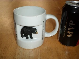 YOSEMITE NATIONAL PARK, [3-D BLACK BEAR LOGO], Ceramic Coffee Cup / Mug, VINTAGE - Picture 1 of 10