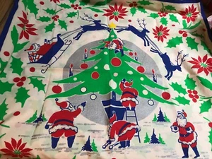 Exuberante 💥 Envoltura de nudo Furoshiki 🎄Rocking Around The Christmas Tree 2021🎄 Tela nueva - Imagen 1 de 6