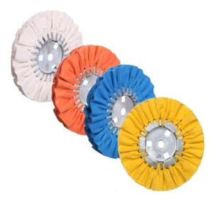 (4) 8 Airway Polierscheibe Aluminium 5/8 Bohrung für Winkelschleifer - Bild 1 von 3