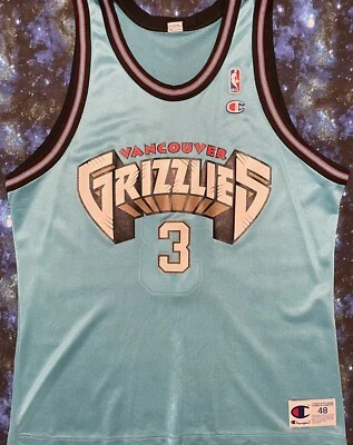 Vintage Champion NBA Vancouver Grizzlies Shareef Abdur-Rahim Basketball Jersey - Image 1 of 4