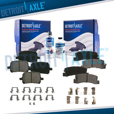 Pastillas de freno delanteras y traseras de cerámica con hardware para Toyota Camry Solara ES300 RX300 Foto 1 de 4