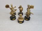 Set of 6 2007 Burger King The Simpsons Movie GOLD TALKING Figures