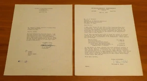 Cartas de gastos de fútbol americano del estado de Ohio 1955 muy raras - Imagen 1 de 3