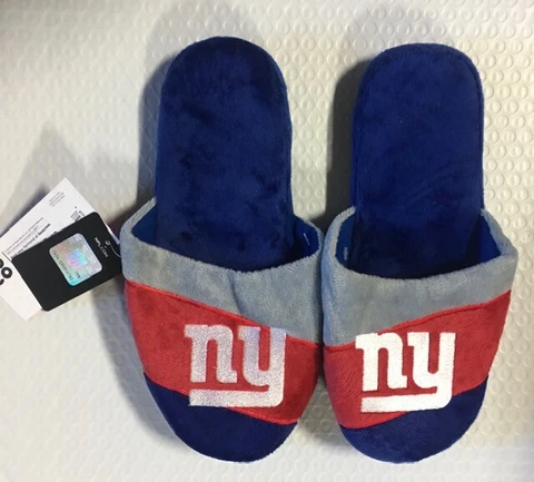 New York Giants Youth Colorblock SLIDE SLIPPERS New - FREE SHIPPING Cover