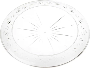 6" Heavyweight Clear Disposable Plastic Plates - 20 Count - Picture 1 of 1