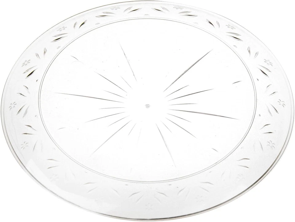 6英寸重量级透明一次性塑料盘子-20张 — 第 1/1 张图片