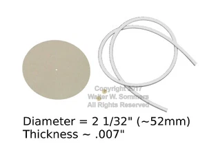 2-1/32" (52mm) Mica Diaphragm w/Gasket Tubing - Picture 1 of 2