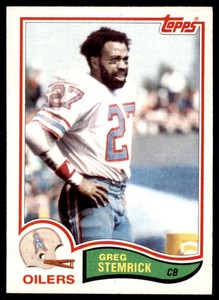 1982 Topps^ Greg Stemrick. Houston Oilers #106