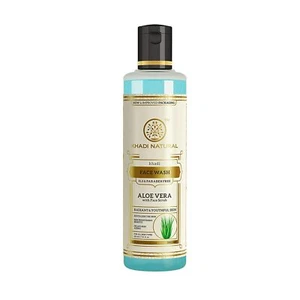 KHADI NATURAL Aloevera Face Wash With Scrub, SLS and Paraben Free, 210ml - Picture 1 of 3