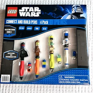 Lego Star Wars Connect & Build Pens Collectors Edition Minifigures R2D2 Yoda - Picture 1 of 8