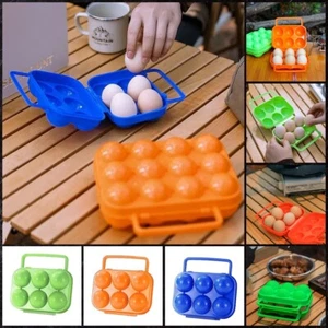 6 Eggs Container Portable Carrier Outdoor Camping Box Storage Holder Egg Tray - Picture 1 of 25