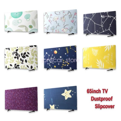 Cubierta antideslizante elástica a prueba de polvo para monitor de TV de 65 pulgadas para decoración de sala de estar Foto 1 de 4