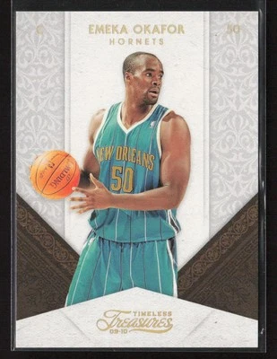 Emeka Okafor 2009-10 Panini Timeless Treasures #57 Gold /10 New Orleans Hornets - Image 1 of 2
