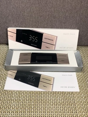 Jacob Jensen Alarm Clock With Box And Instructions WORKS! Sleek Design - Image 1 of 4