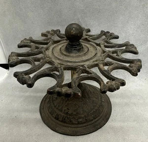 1900s Vintage Cast Iron Victorian Rubber Stamp Holder Office Collectible - Picture 1 of 5