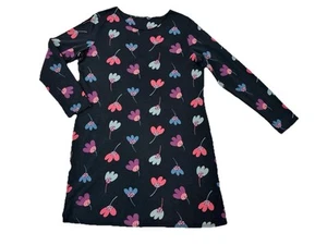 Gudrun Sjoden Size L Floral Print Cotton Blend Jersey Tunica Dress Lagenlook - Picture 1 of 24