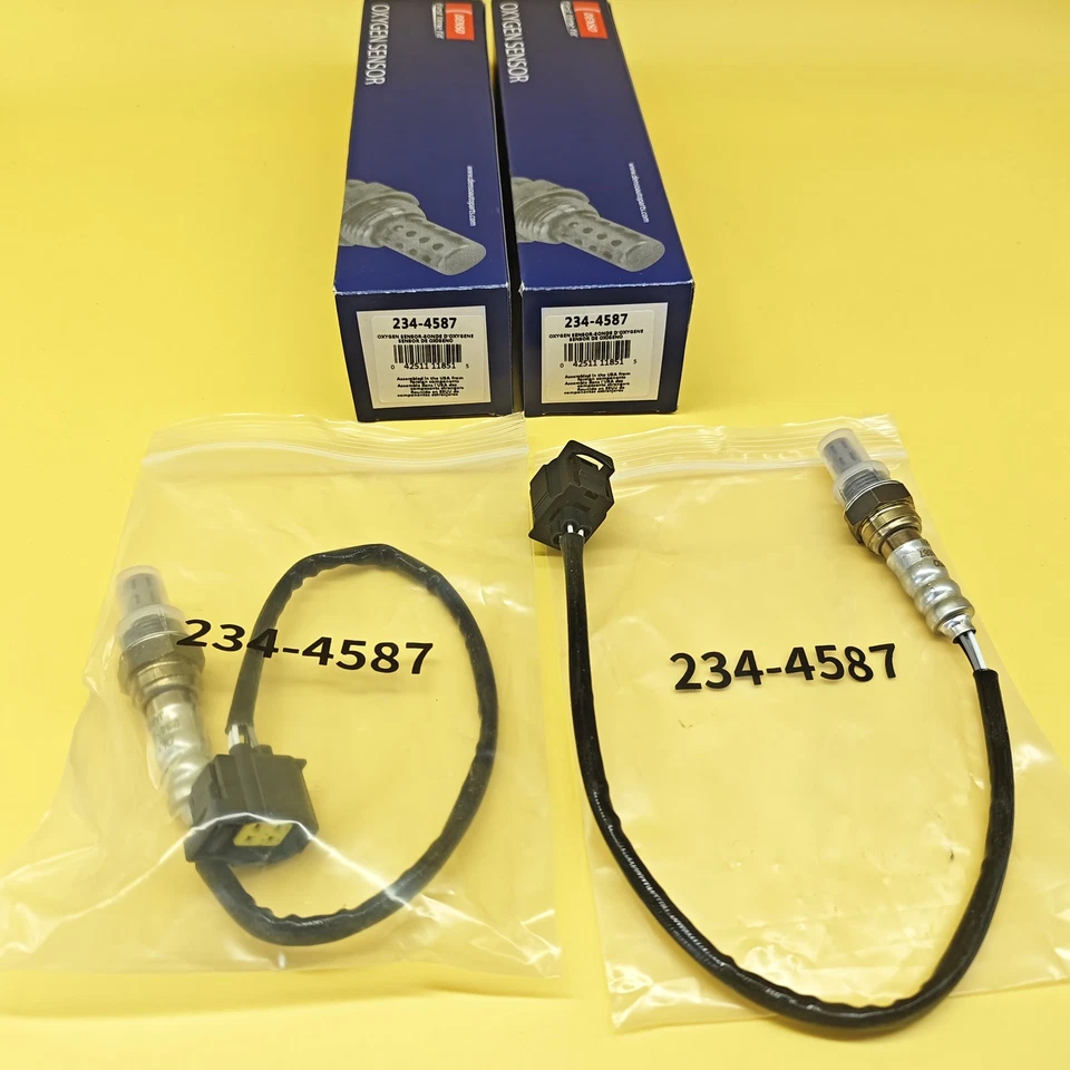 2x Denso Upstream / Downstream Oxygen O2 Sensor 234-4587 For Dodge Ram Chrysler Foto 1 de 4
