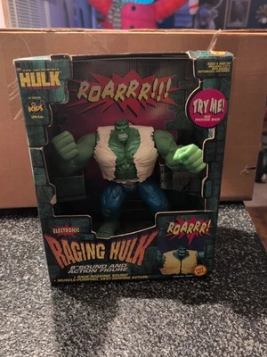 Figura electrónica de colección Incredible Raging Hulk 8" sonido Marvel ToyBiz 1997 🐶 Foto 1 de 4