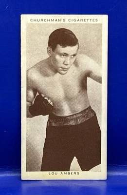 1938 Churchman Boxing Tobacco #1 Lou Ambers HOF - Image 1 of 2