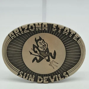 Gürtelschnalle ASU Arizona State Sun Devils College Messing Football Vintage - Bild 1 von 8