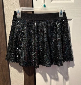 Justice girls sequin skirt with shorts size 12 - Picture 1 of 1