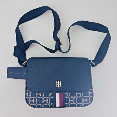 Tommy Hilfiger Crossbody Satchel / Bag / Purse Black Midsized. - Image 1 of 4