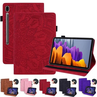 Leather Case Cover For Samsung Galaxy Tab S10+ S5e S6 S7 FE Plus S8+ S9 11 12.4" - Image 1 of 4