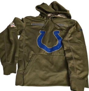 Nike NFL Indianapolis Colts Salute To Service Small Hoodie Sweatshirt - Picture 1 of 1