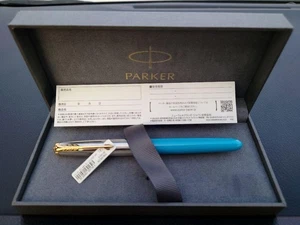 Pluma Estilográfica Parker 51 Modern Heritage Turquesa Gp Ancho F - Imagen 1 de 10