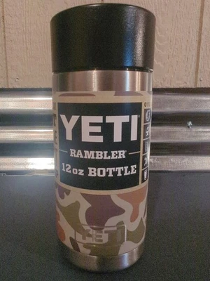 Bottiglia mimetica Yeti Rambler 12 oz con tappo Hotshot - mimetica marrone - Immagine 1 di 4