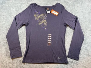 NWT Women’s XL Nightshade Purple Harley Davidson Shirt Janesville WI NOS 2009 - Picture 1 of 7