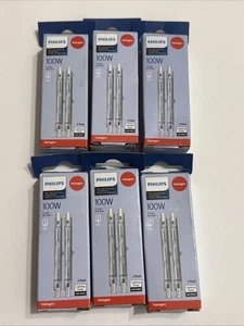 Philips T3  100W RSC Bulbs 6 (2-pk) Boxes  (12 Bulbs total) BRAND NEW - Picture 1 of 6