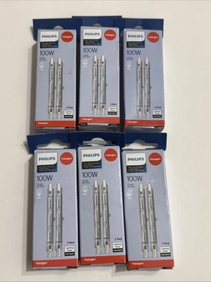 Philips T3  100W RSC Bulbs 6 (2-pk) Boxes  (12 Bulbs total) BRAND NEW - Image 1 of 4