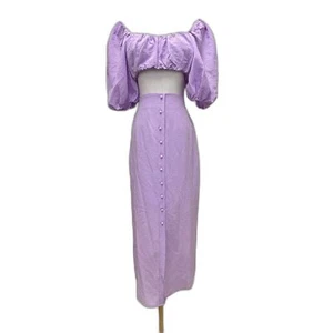 Fashion Nova Always On My Mind Skirt Set - Lavender - Picture 1 of 13